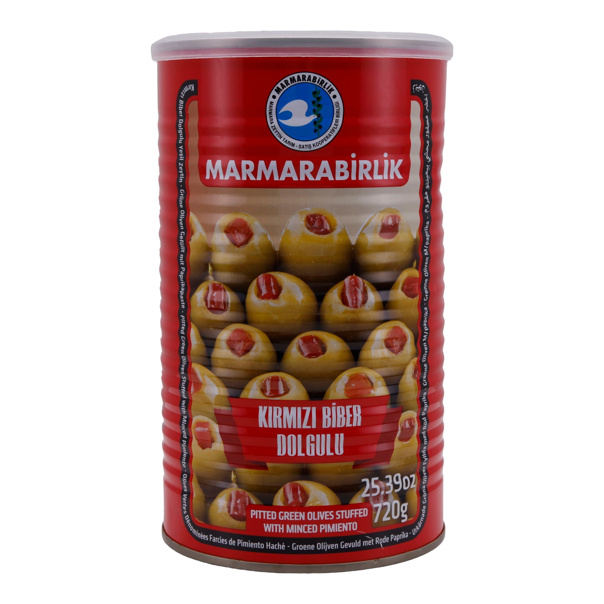 Oliven Marmarabirlik | Olive | Gefüllt mit rotem Paprika | 720g MARMARABIRLIK